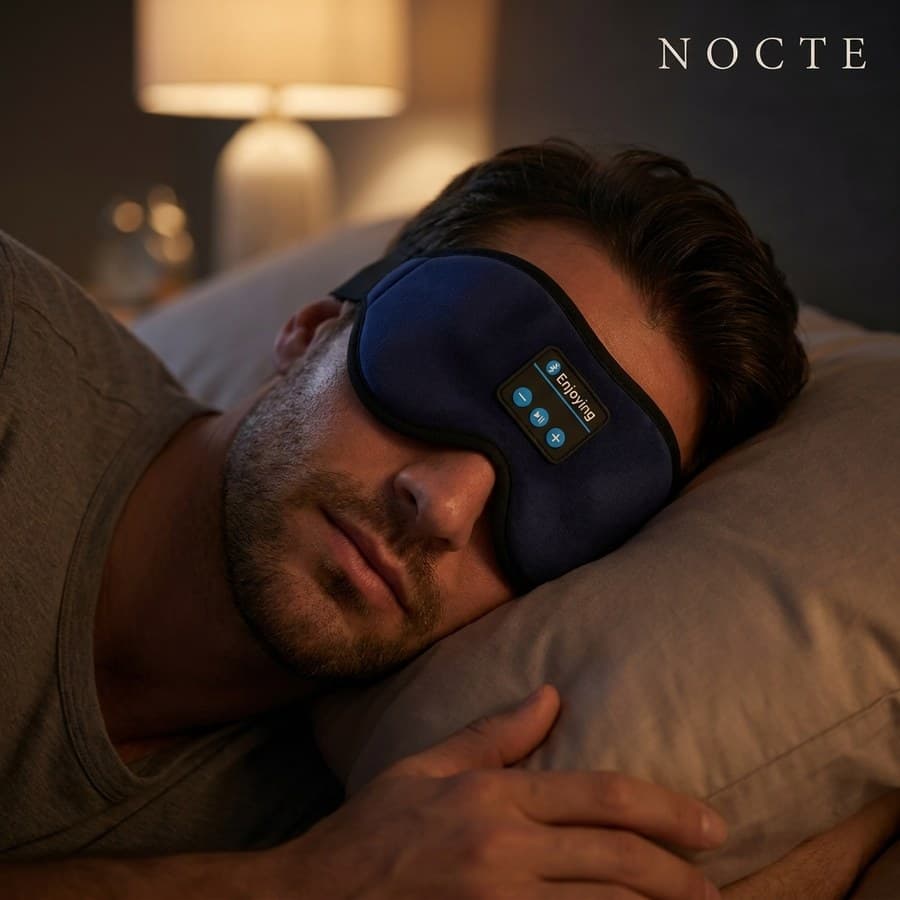 Side sleeping in the Nocte mask in Twilight