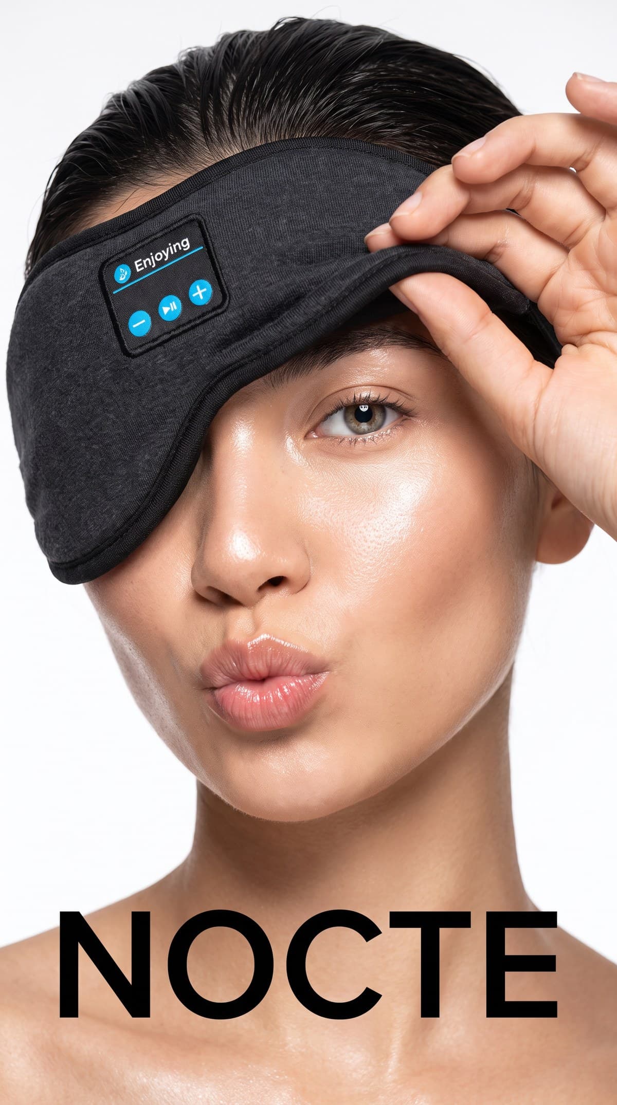 The Nocte Sleep Mask in Slate